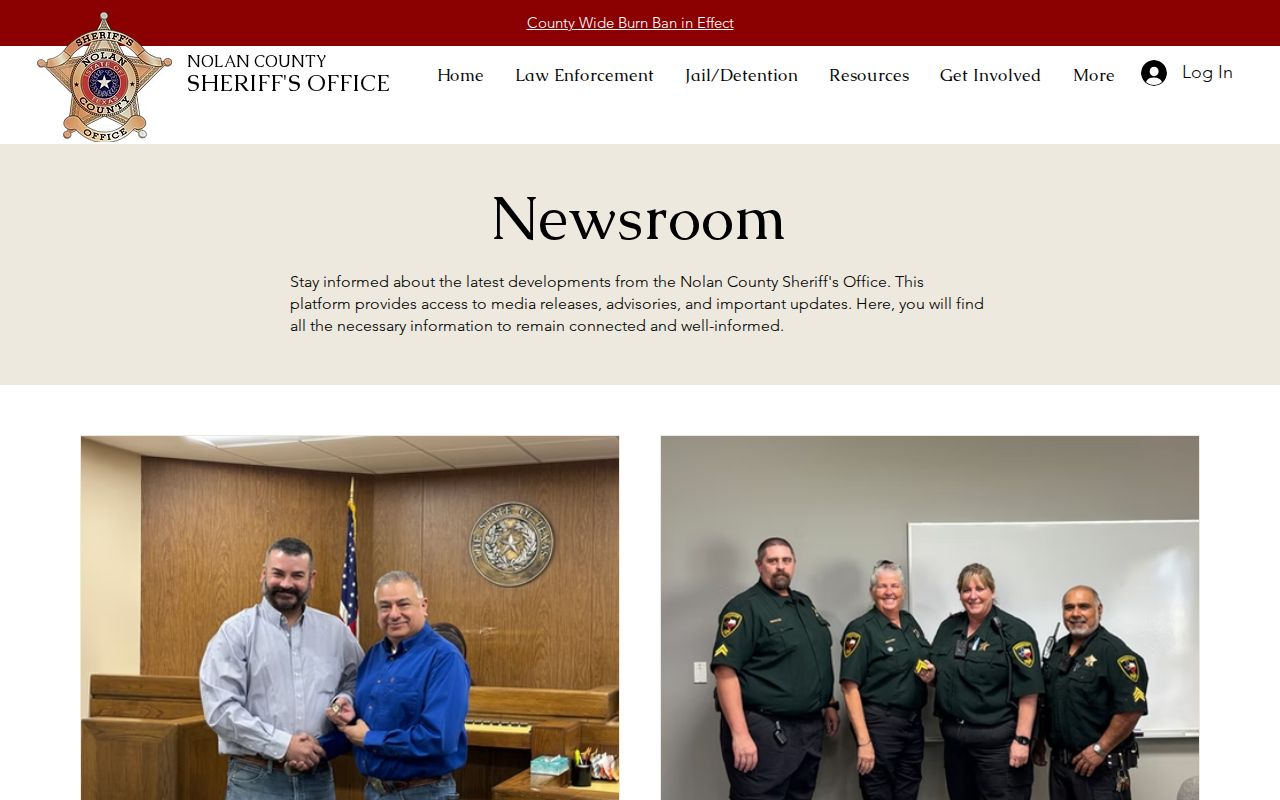 Nolan County Sheriff news release source
